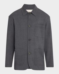 Mens Wool Chore Coat