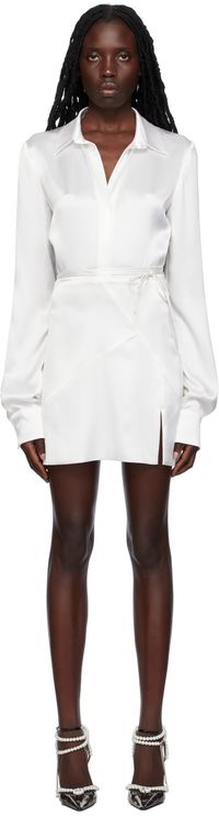 MACH & MACH White Karma Flower Minidress