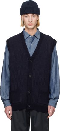 nanamica Navy KODENSHI Wool Vest