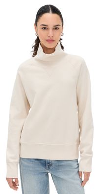 perfectwhitetee Faris Oversized Turtleneck Pullover Sugar L