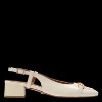 Jb Martin - Slingbacks à talons en cuir - Taille 41 - Blanc