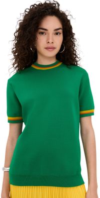 SIMONMILLER Riri Knit Top Grass Green L