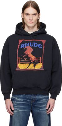 Rhude Black 'Rhude' Cadre Hoodie