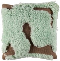Mush Studios SSENSE Exclusive Brown & Blue 'The Wooly' Cushion