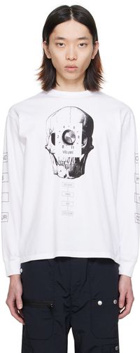 UNDERCOVER White Printed Long Sleeve T-Shirt