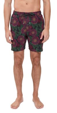 Faherty Shorelite Trunks (7) Black Floral Road S