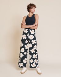 Emoi Emoi - Le pantalon pauline en coton bio imprimé - Taille XL - Bleu