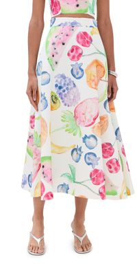 Rosie Assoulin A-Line Skirt Rainbow 0