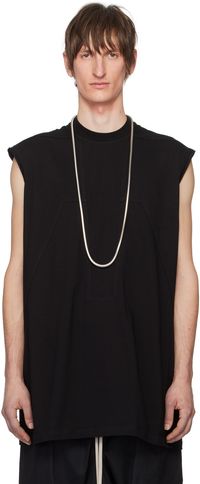 Rick Owens T-shirt Tarp noir à panneaux