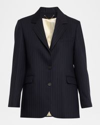 Journey Pinstripe Wool Jacket