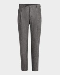 Men's Wool Flannel Trousers