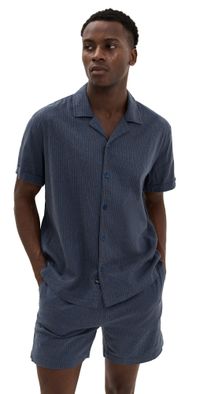 RAILS Atlas Shirt Navy Cedar Vertical M