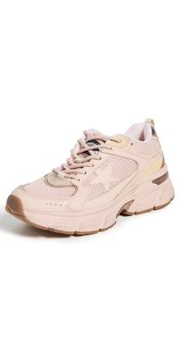 Golden Goose Lightstar Net Leather Sneakers Pink/Gold 37