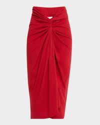 Herchive Twisted Midi Skirt
