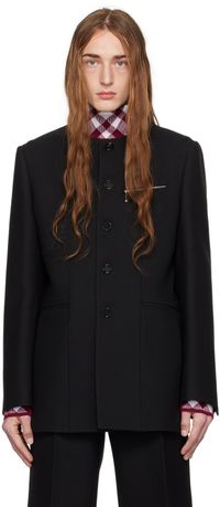 Burberry Veston noir à boutons