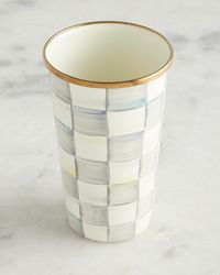 Sterling Check Enamel Tumbler, 20 oz.