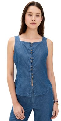 Ciao Lucia Formoso Top Chambray XS