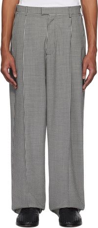 Marni Black & White Gingham Trousers