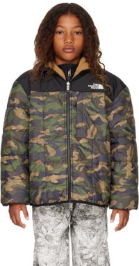 The North Face Kids Big Kids Khaki Shasta Full-Zip Hooded Reversible Jacket
