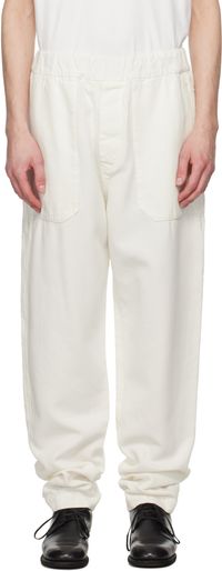 CASEY CASEY Off-White Jog Ah Militaire Trousers