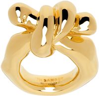 Jil Sander Gold Twist Ring