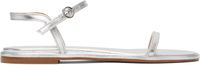 Aeyde Silver Nettie Leather Sandals