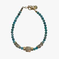 Ginandger - Bracelet apatite - Taille Unique - Bleu