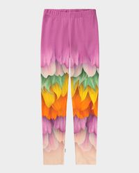 Girl's Niki Printed Multicolor Leggings, Size 8-10