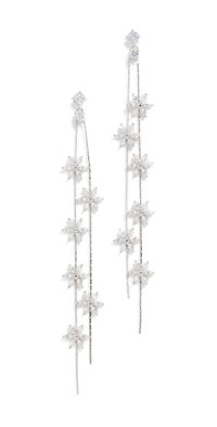 SHASHI Whisper Earrings White Gold One Size