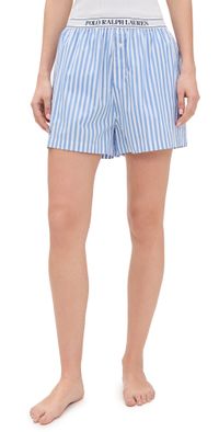 Polo Ralph Lauren Slip Boxers with Logo Elastic White Cloud/Hydrangea XXL