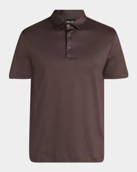 Men's Silk and Cotton Polo Shirt
