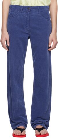 The Row Pantalon Tarley bleu