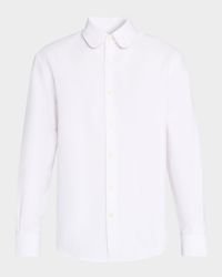 Men's Elia Cotton Round-Collar Sport Shirt