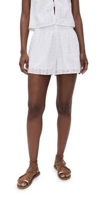 Velvet Iris Shorts White XS