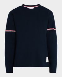 Men's Interlock T-Shirt with RWB Stripes