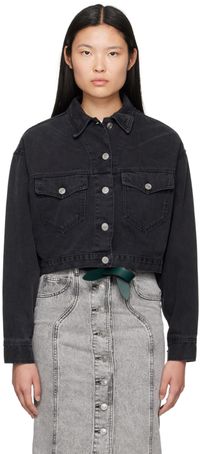 Isabel Marant Etoile Black Tadia Denim Jacket