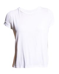 Semi-Relaxed Crewneck T-Shirt with Back Pleat