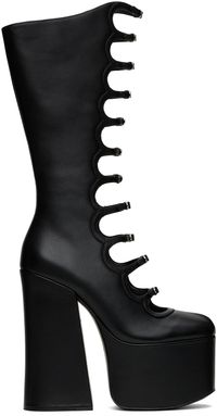 Marc Jacobs Black 'The Kiki Knee-High' Tall Boots