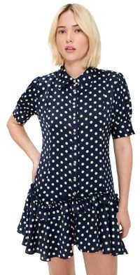 Sandy Liang Snood Dress Navy Multi 10