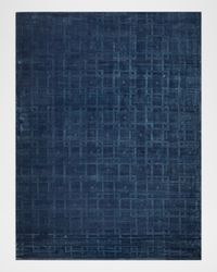 Camora Hand-Loomed Navy Rug, 4' x 6'