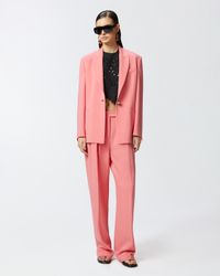 Pinko - Pantalon large élégant à pinces - Taille 44 - Rouge