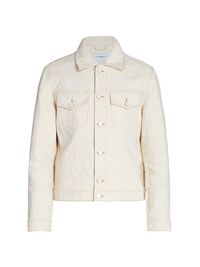 Men's Jacquard Monogram Denim Jacket - Off White - Size 36