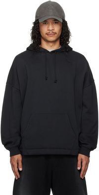 SKIMS Black Fleece Lounge Oversized Hoodie