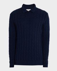Men's Elvis Merino Wool Polo Sweater
