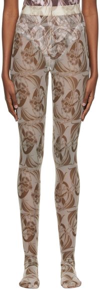 Anne Isabella Green Mesh Tights