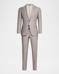 Men's Textured Solid Suit