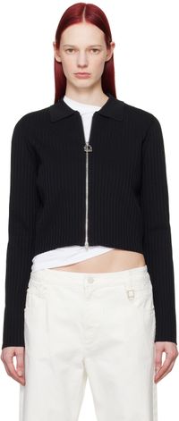 WOOYOUNGMI Black Cropped Cardigan
