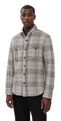 Taylor Stitch The Cutter Twill Overshirt Stone Plaid 42