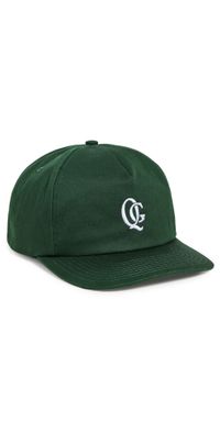 Quiet Golf Monogram 5-Panel Cap Forest One Size