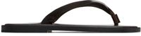 AURALEE Brown Leather Tong Flip-Flops
